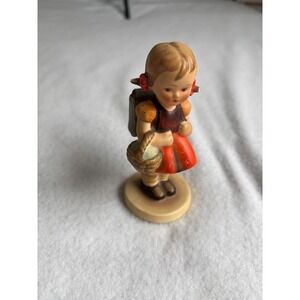 Vintage Goebel Hummel Figurine 81/0 School Girl with Basket and Backpack Germany